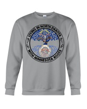 LIVING IN NORTH DAKOTA WITH MINNESOTA ROOTS Crewneck Sweatshirt tile