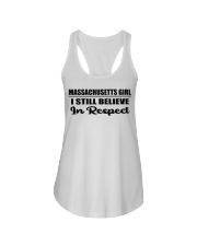 Massachusetts Girl I Still Believe In Respect Ladies Flowy Tank tile