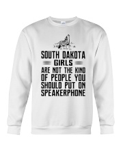 Put on speakerphone - not - South Dakota girls Crewneck Sweatshirt tile