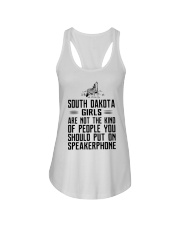 Put on speakerphone - not - South Dakota girls Ladies Flowy Tank tile
