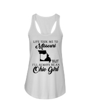 OHIO GIRL LIFE TOOK ME TO MISSOURI Ladies Flowy Tank tile