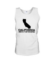 California It's Not For Everyone Unisex Tank tile