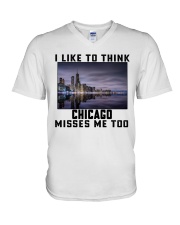Chicago Misses Me Too V-Neck T-Shirt tile