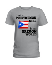 PUERTO RICAN GIRL IN OREGON Ladies T-Shirt tile