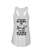 Alaska Is Missing Me Ladies Flowy Tank tile