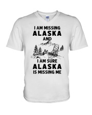 Alaska Is Missing Me V-Neck T-Shirt tile