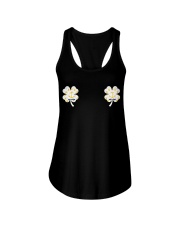 Rhode Island Flag - Four Leaf Clover Ladies Flowy Tank tile