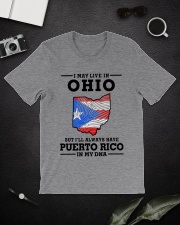 LIVE IN OHIO PUERTO RICO IN MY DNA Classic T-Shirt lifestyle-mens-crewneck-front-16