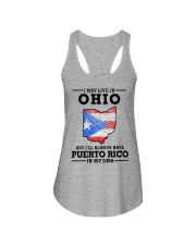 LIVE IN OHIO PUERTO RICO IN MY DNA Ladies Flowy Tank tile