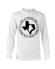 MAINE GIRL LIVING IN TEXAS Long Sleeve Tee tile