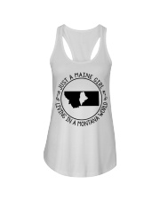 MAINE GIRL LIVING IN MONTANA Ladies Flowy Tank tile
