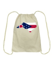 OHIO FLAG IN NORTH CAROLINA Drawstring Bag tile