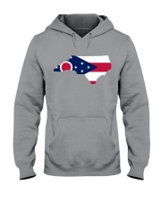 OHIO FLAG IN NORTH CAROLINA Hooded Sweatshirt front