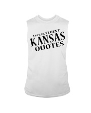 I Speak Fluent Kansas Quotes Sleeveless Tee tile