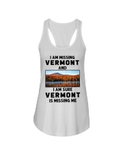 I Am Missing Vermont Ladies Flowy Tank tile