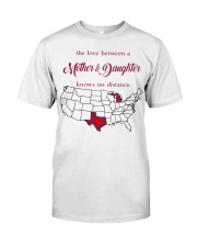 THE LOVE MOTHER AND DAUGHTER MICHIGAN TEXAS Classic T-Shirt tile