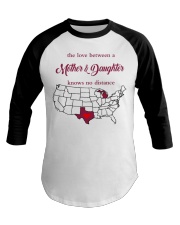THE LOVE MOTHER AND DAUGHTER MICHIGAN TEXAS Baseball Tee tile