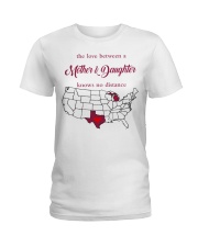 THE LOVE MOTHER AND DAUGHTER MICHIGAN TEXAS Ladies T-Shirt tile