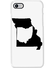 MAP OHIO IN MISSOURI Phone Case tile