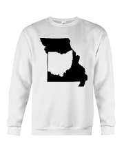 MAP OHIO IN MISSOURI Crewneck Sweatshirt tile