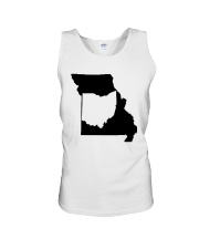 MAP OHIO IN MISSOURI Unisex Tank tile