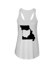 MAP OHIO IN MISSOURI Ladies Flowy Tank tile