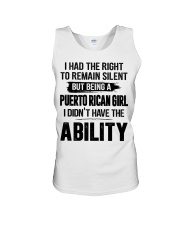 BEING A PUERTO RICAN GIRL Unisex Tank tile
