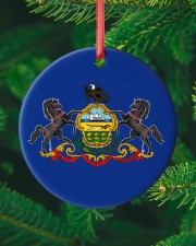 Flag Pennsylvania Circle ornament - single (porcelain) custom-circle-ornament-single-porcelain-lifestyle-10