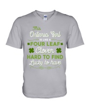 Lucky To Have - This Ontario Girl V-Neck T-Shirt tile