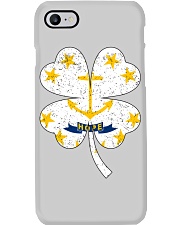 Flag Rhode Island Four Leaf Clover Phone Case tile