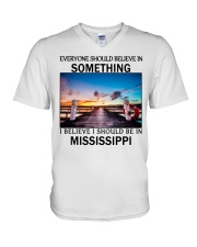 Should Be In Mississippi V-Neck T-Shirt tile