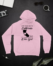 OHIO GIRL LIFE TOOK ME TO CALIFORNIA Hooded Sweatshirt lifestyle-unisex-hoodie-front-9