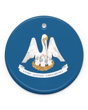 Flag Louisiana Circle ornament - single (porcelain) front