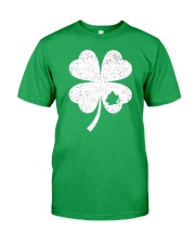 Brooklyn Map - Four Leaf Clover Classic T-Shirt front