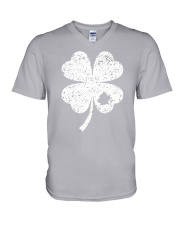 Brooklyn Map - Four Leaf Clover V-Neck T-Shirt tile