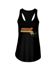 Retro Massachusetts Ladies Flowy Tank tile