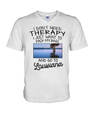 Pack My Bags - Go To Louisiana V-Neck T-Shirt tile
