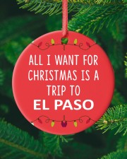 A Trip To El Paso Circle ornament - single (porcelain) custom-circle-ornament-single-porcelain-lifestyle-10