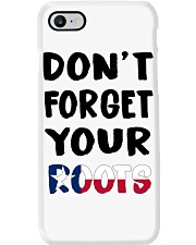 Texas Flag Don't Forget Your Roots Phone Case tile