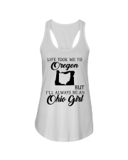OHIO GIRL LIFE TOOK ME TO OREGON Ladies Flowy Tank tile