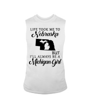 LIFE TOOK TO NEBRASKA BE A MICHIGAN GIRL Sleeveless Tee tile