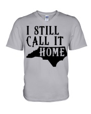 North Carolina i still call it home V-Neck T-Shirt tile