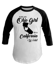 OHIO GIRL IN CALIFORNIA Baseball Tee tile