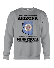 LIVE IN ARIZONA MINNESOTA IN MY DNA Crewneck Sweatshirt tile