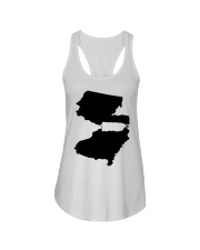MAP PUERTO RICO IN NEW JERSEY Ladies Flowy Tank tile