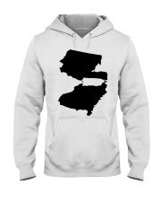 MAP PUERTO RICO IN NEW JERSEY Hooded Sweatshirt tile