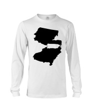 MAP PUERTO RICO IN NEW JERSEY Long Sleeve Tee tile