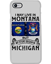 Began In Michigan - May Live In Montana Phone Case tile