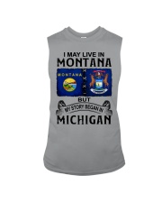 Began In Michigan - May Live In Montana Sleeveless Tee tile
