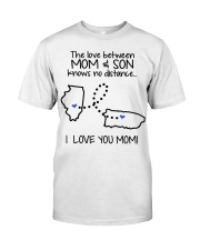 PUERTO RICO ILLINOIS THE LOVE MOM AND SON Classic T-Shirt tile